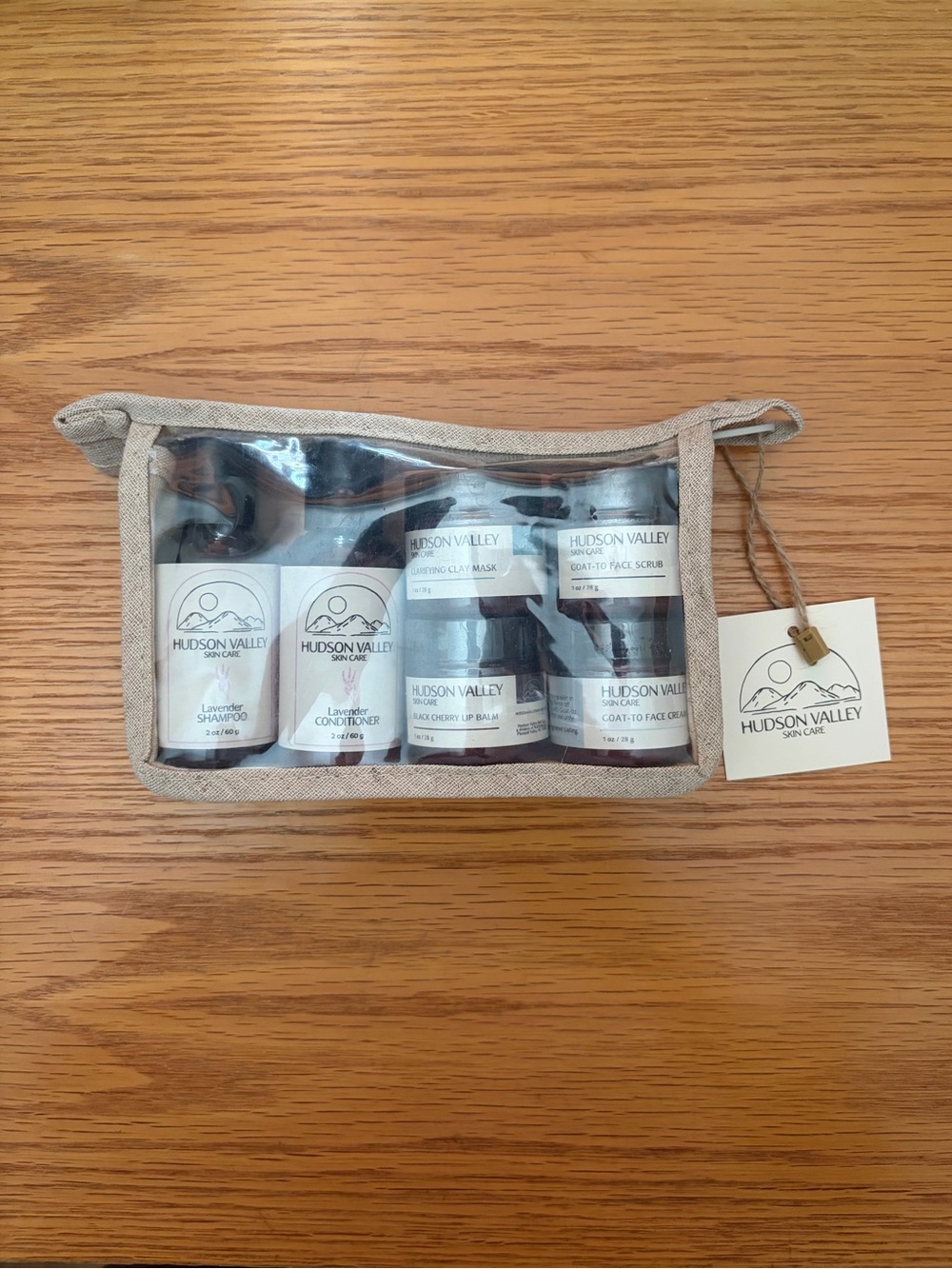 NWT-Travel Size-Hudson Valley Skin Care Bath & Body Travel Set